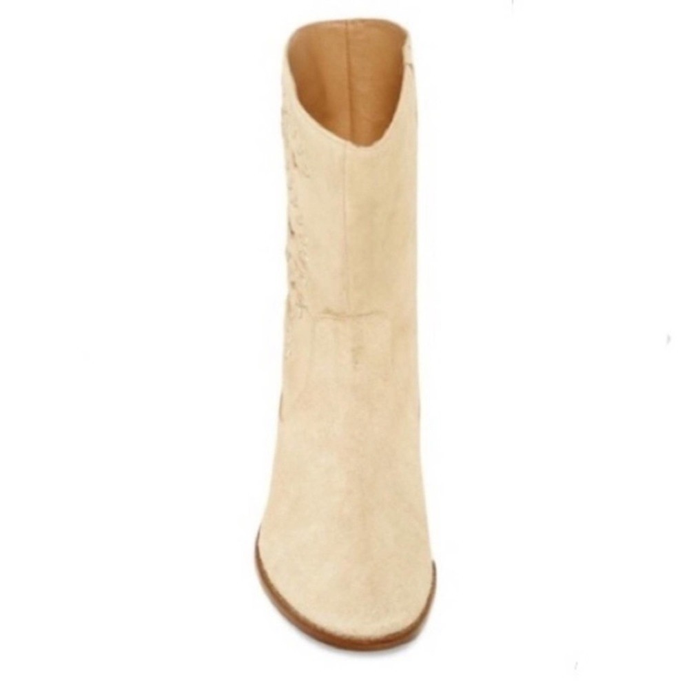 Jack Rogers NWOB Kaitlin Stitch Boot 7.5 tan cream - Picture 3 of 13